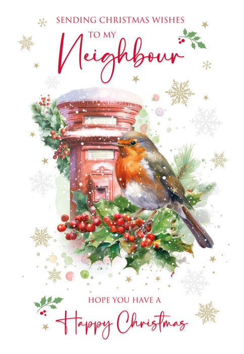 Cherry Orchard 'Wishes To A Neighbour' Christmas Card