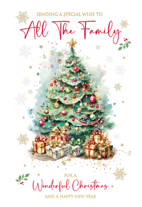 Cherry Orchard 'To All The Family' Christmas Card