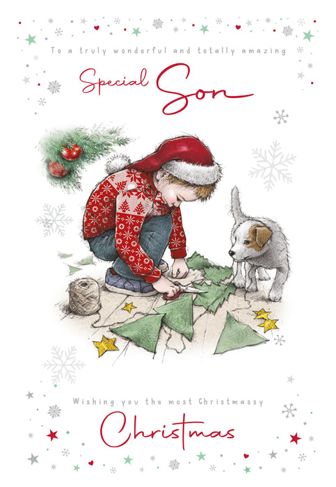 Cherry Orchard 'Special Son' Christmas Card
