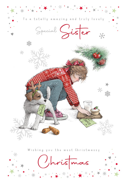 Cherry Orchard 'To A Special Sister' Christmas Card