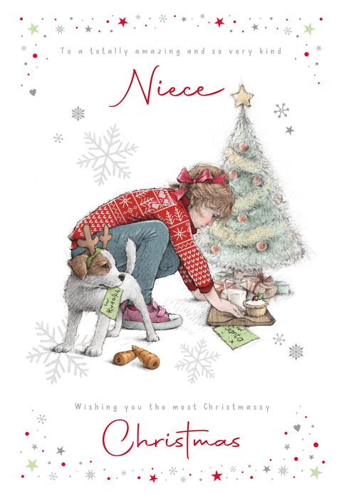 Cherry Orchard 'To A Very Kind Niece' Christmas Card