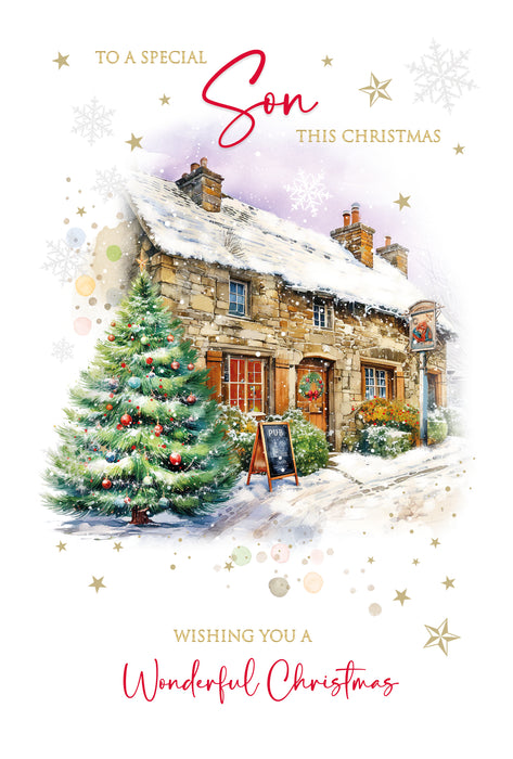 Cherry Orchard 'Special Son' Christmas Card
