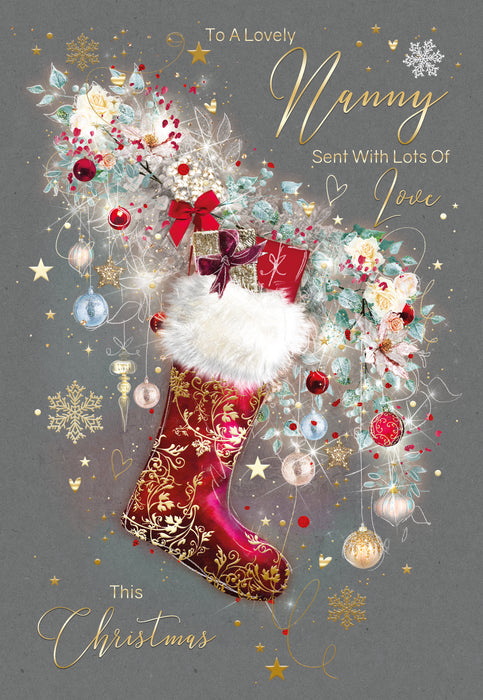 Cherry Orchard 'To A Lovely Nanny' Christmas Card