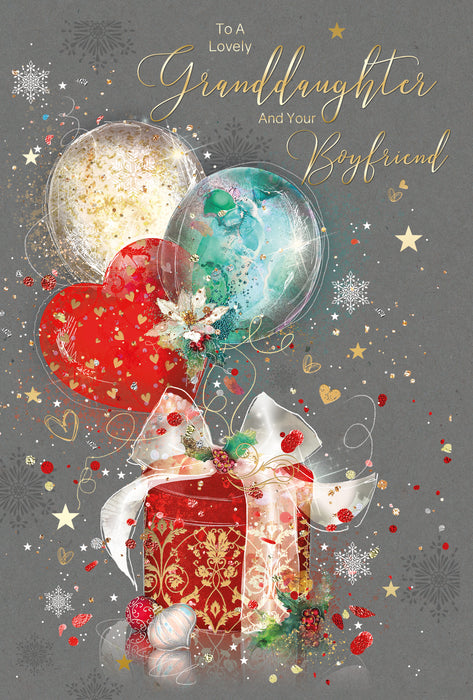 Cherry Orchard 'Lovely Granddaughter And Boyfriend' Christmas Card