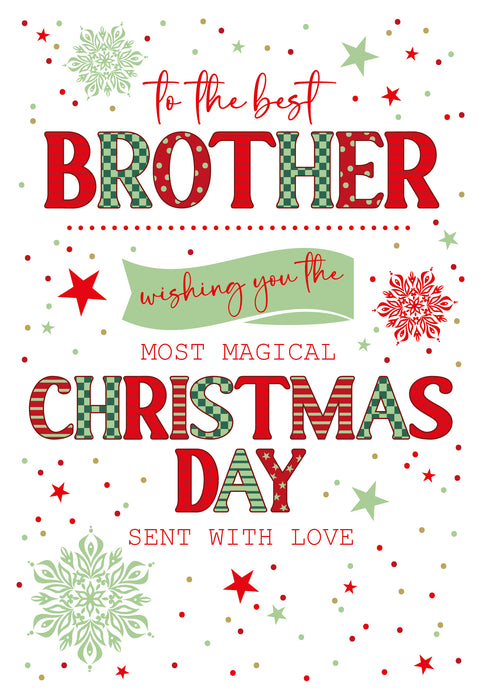 Cherry Orchard 'To The Best Brother' Christmas Card