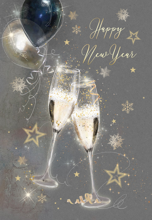 Cherry Orchard 'Happy New Year' Christmas Card