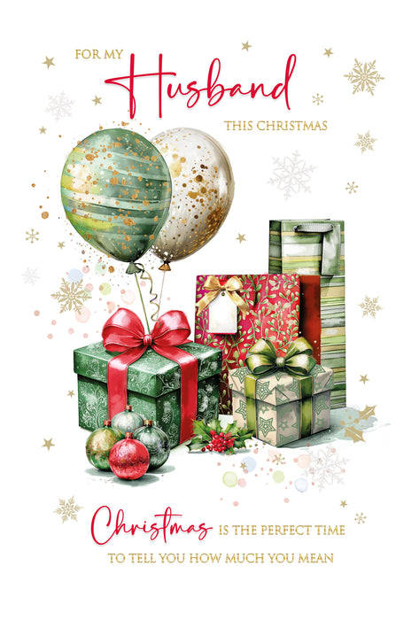 Cherry Orchard 'For My Husband' Christmas Card