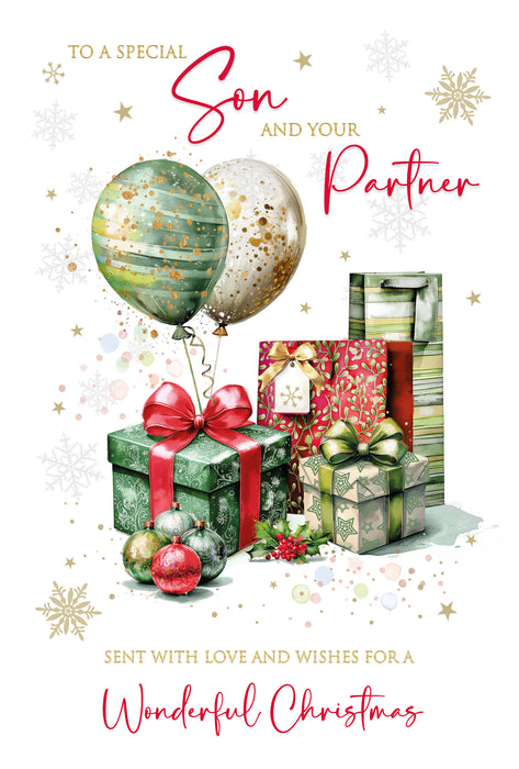 Cherry Orchard 'Special Son & Partner' Christmas Card