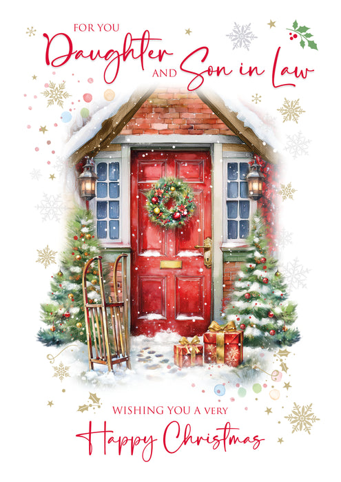 Cherry Orchard 'To A Special Daughter & Son-In-Law' Christmas Card