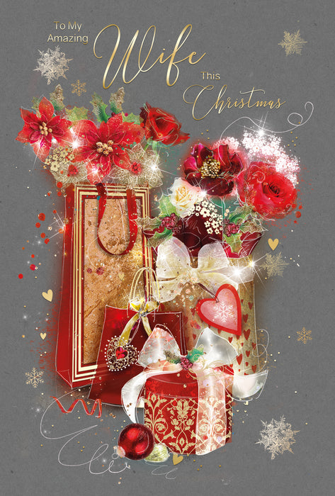 Cherry Orchard 'Amazing Wife' Christmas Card