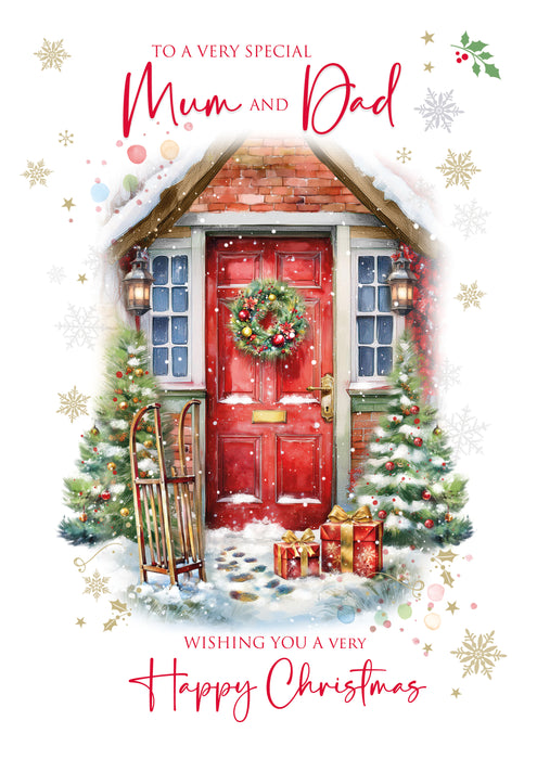 Cherry Orchard 'To A Very Special Mum & Dad' Christmas Card