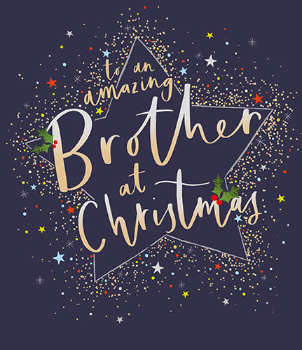 Paperlink 'Amazing Brother' Christmas Card