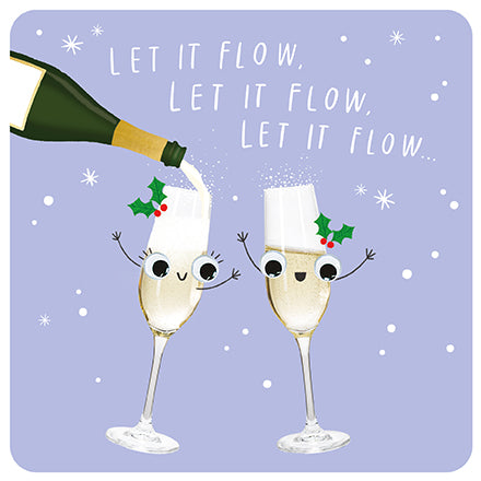 Paperlink 'Let it Flow Let It Flow' Christmas Card