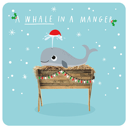 Paperlink 'A Whale In A Manger' Christmas Card