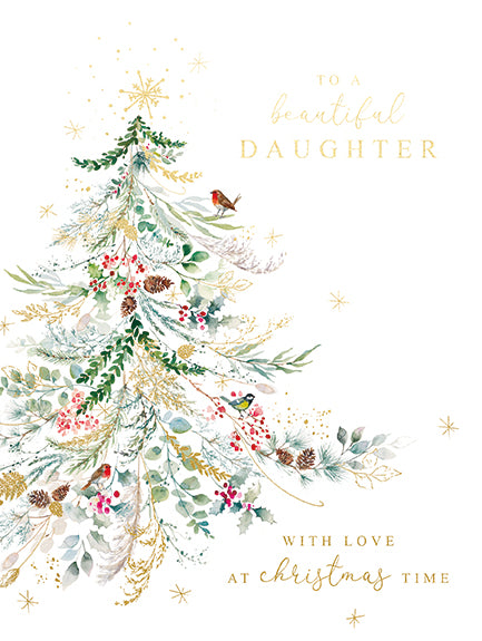 Paperlink 'Beautiful Daughter' Christmas Card