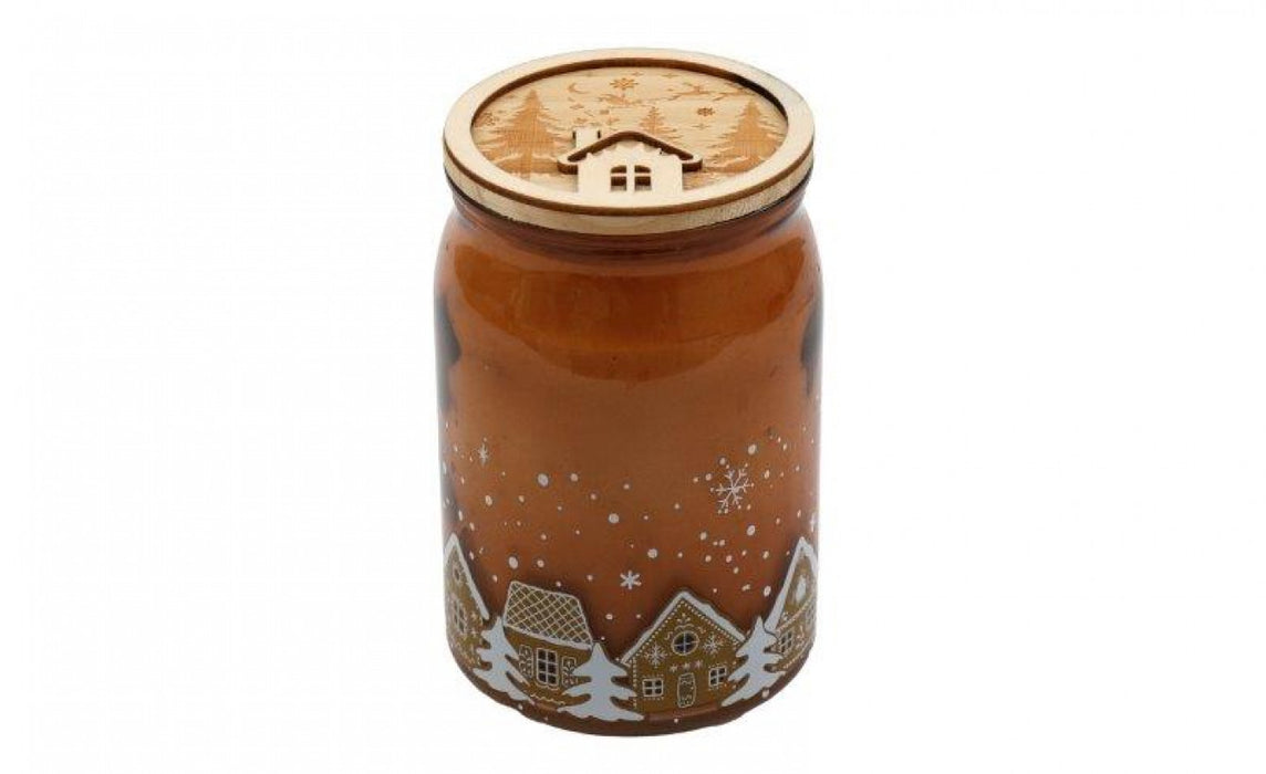 Sifcon Gingerbread House Candle Pot 14cm