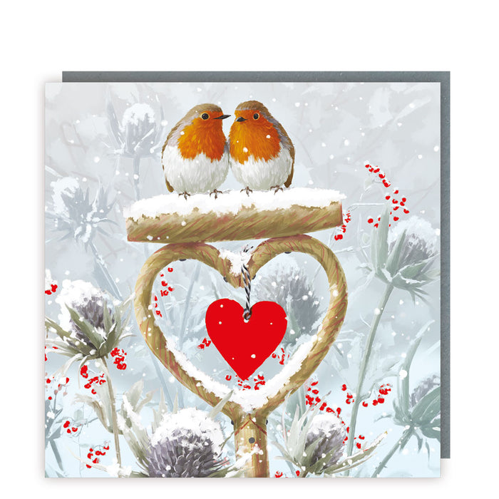 Tracks Publishing 'Robin Heart' Christmas Card Pack