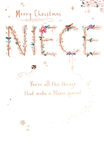 Paperlink 'Merry Christmas Niece' Christmas Card — Maple Gifts