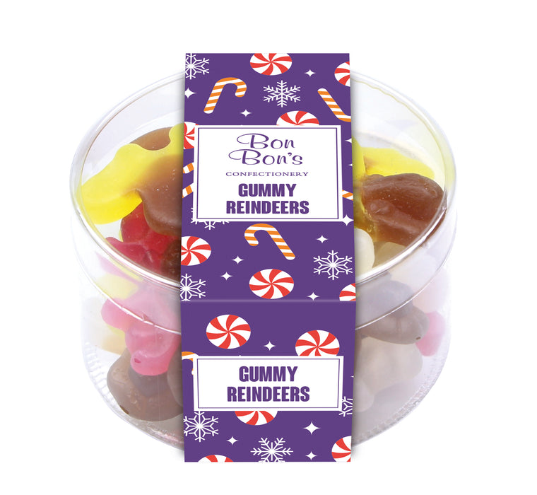 Bon Bon's Gummy Reindeer Gift Tub