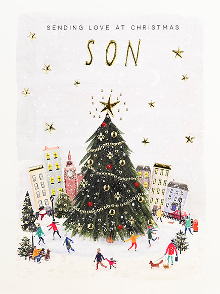 Paperlink 'Sending Love At Christmas Son' Christmas Card