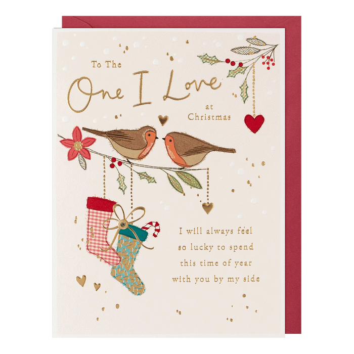 Paperlink 'To The One I Love At Christmas' Christmas Card