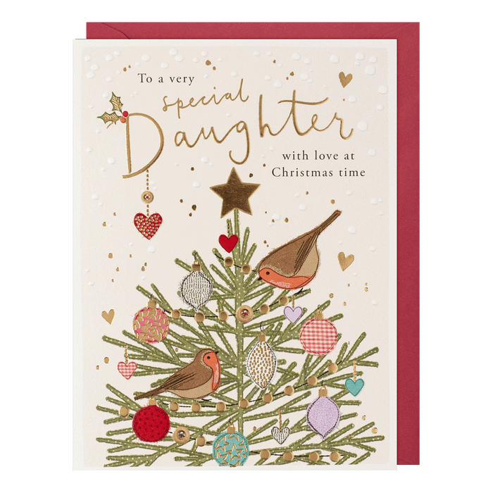 Paperlink 'To A Very Special Daughter With Love At Christmas Time' Christmas Card
