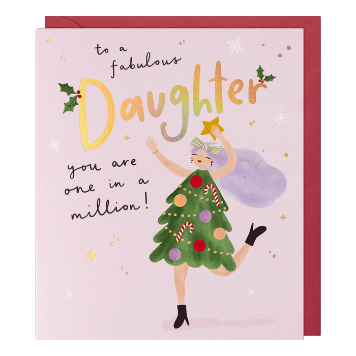 Paperlink 'To A Fabulous Daughter' Christmas Card