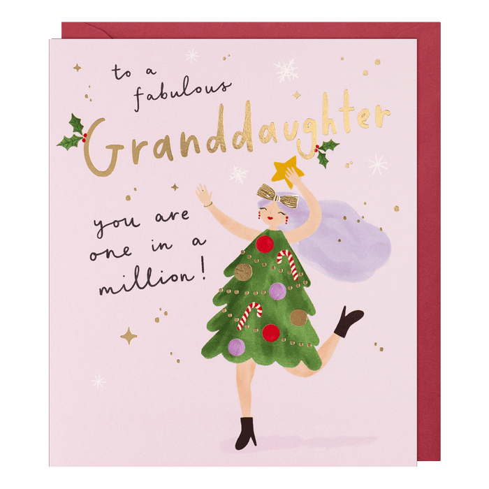 Paperlink 'To A Fabulous Granddaughter' Christmas Card