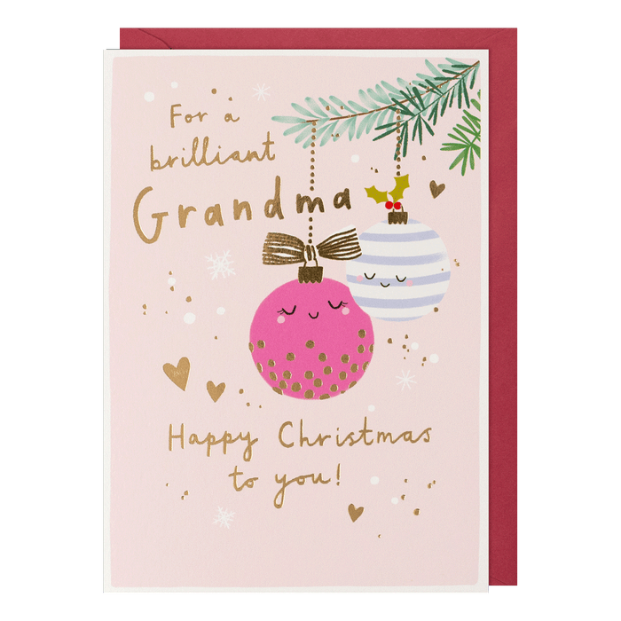 Paperlink 'For A Brilliant Grandmother' Christmas Card
