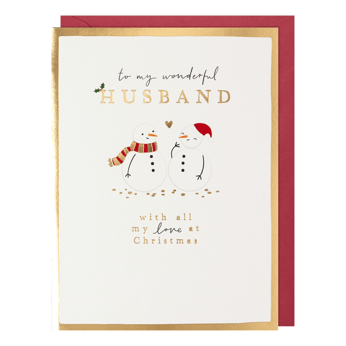 Paperlink 'To My Wonderful Husband' Christmas Card