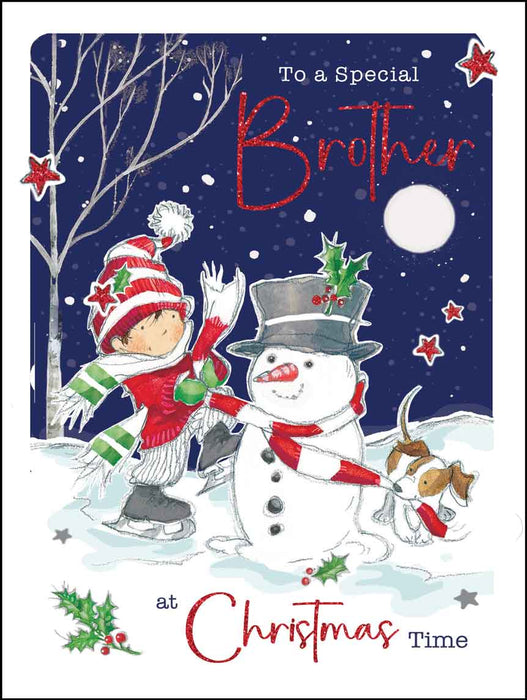 Jonny Javelin 'Brother Snowman' Christmas Card