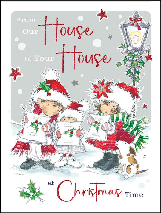 Jonny Javelin 'From Our House to Your House Carol Singers' Christmas Card