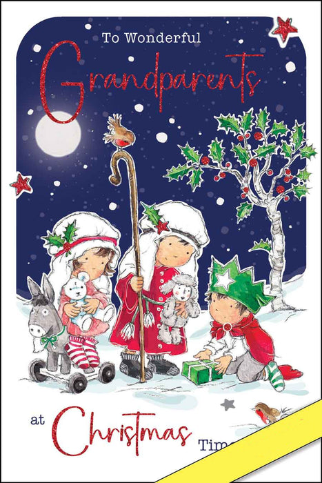 Jonny Javelin 'Grandparents Nativity' Christmas Card