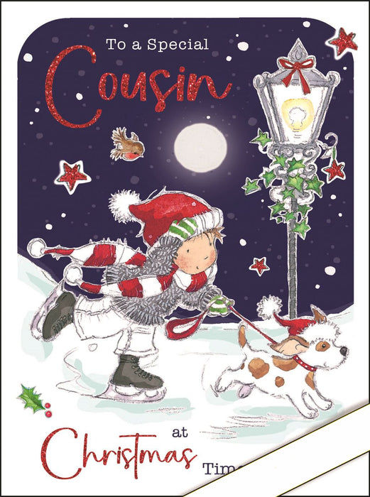 Jonny Javelin 'To A Special Cousin' Christmas Card