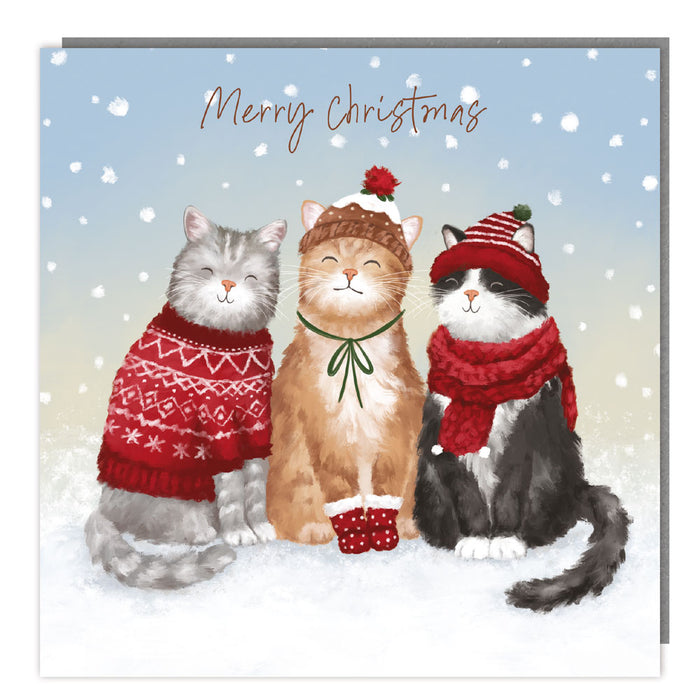 Tracks Publishing 'Caroling Cats' Christmas Card 5 Pack