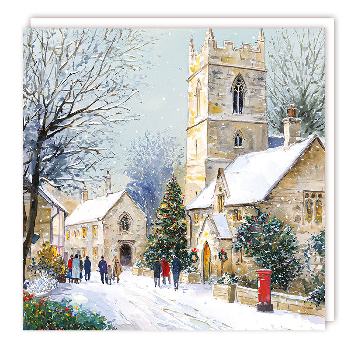 Tracks Publishing 'Snow On The Church' Christmas Card 5 Pack