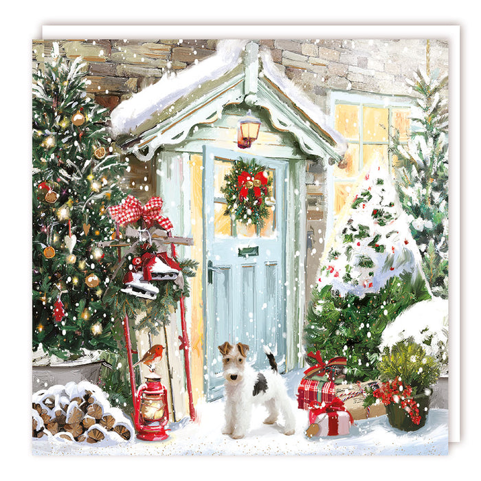 Tracks Publishing 'Waiting At The Door' Christmas Card 5 Pack