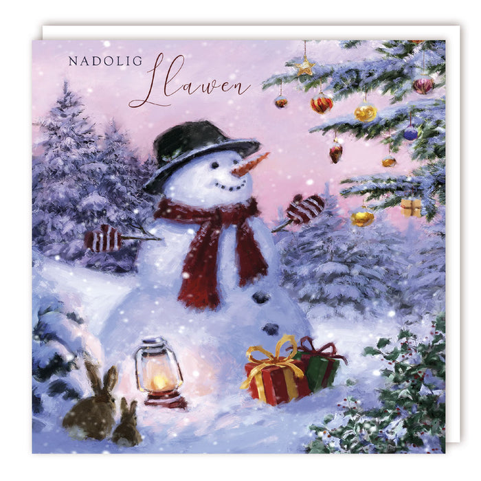 Tracks Publishing 'Welsh Snowman' Welsh Christmas Card