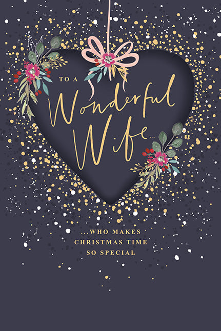 Paperlink 'Wonderful Wife' Christmas Card