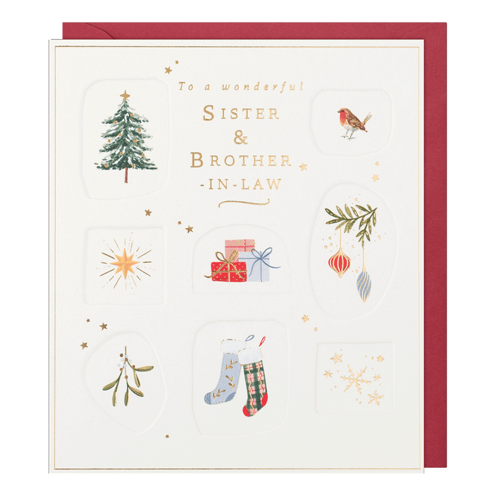 Paperlink 'To A Wonderful Sister & Brother-In-Law' Christmas Card