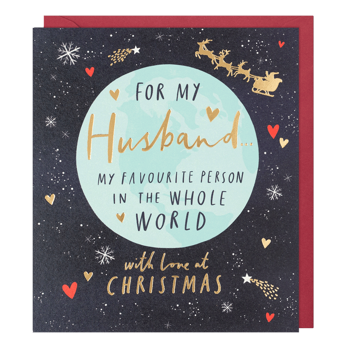 Paperlink 'For My Husband' Christmas Card