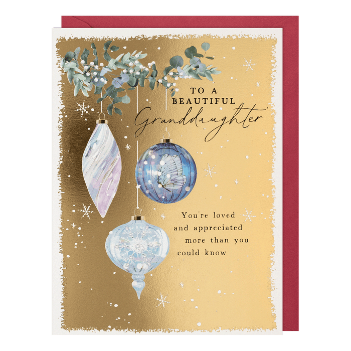 Paperlink 'To A Beautiful Granddaughter' Christmas Card