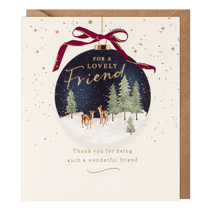 Paperlink 'To A Lovely Friend' Christmas Card
