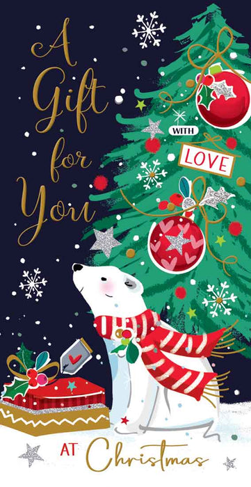 Jonny Javelin 'A Gift for You Christmas Polar Bear' Christmas Money Gift Wallet