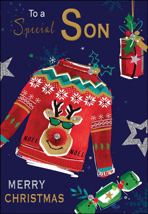 Jonny Javelin 'Son Jumper' Christmas Card