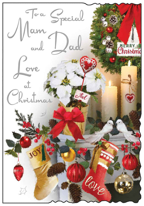 Jonny Javelin Mam & Dad Christmas Card