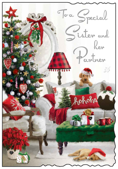 Jonny Javelin 'Sister & Partner Living Room' Christmas Card