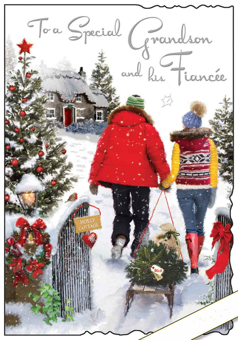 Jonny Javelin 'Grandson & Fiancee' Christmas Card
