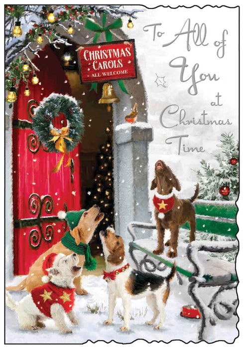 Jonny Javelin 'All of You Dogs Singing' Christmas Card