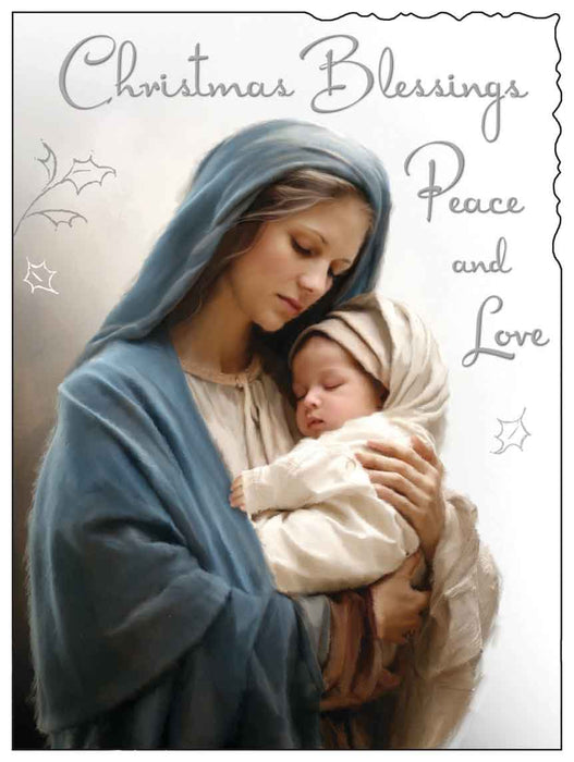 Jonny Javelin 'Christmas Blessings Virgin Mary' Christmas Card -
